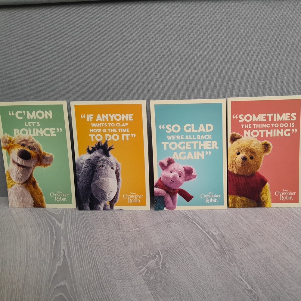 Disney Christopher Robin Film Odeon Postcard bundle x 4