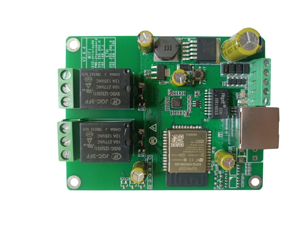 Ethernet Relay Access Control Network Web WIFI Switch Schedule Task Timer Module