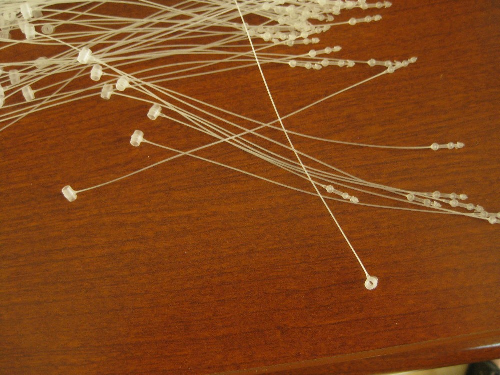 5" 250 Pc Snap Lock Pin Security Loop Plastic Tag Fastener