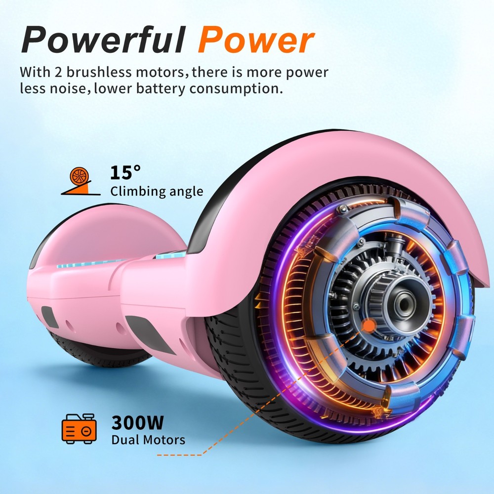 Commugo 6.5'' Hoverboard Electric Bluetooth Self-Balancing Scooter kid UL 2272