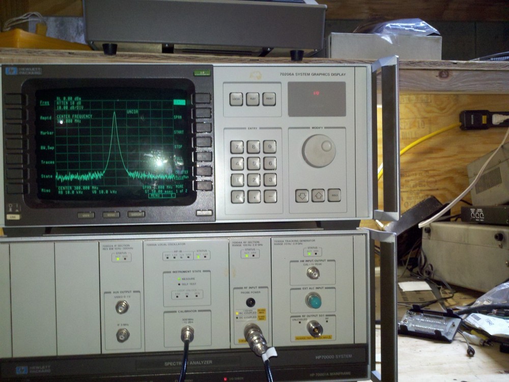 spectrum analyzer includes both units as in display