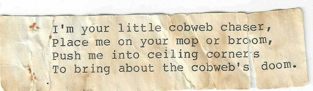 Cobweb Chaser - Crocheted Handmade Duster - Red & White (277)