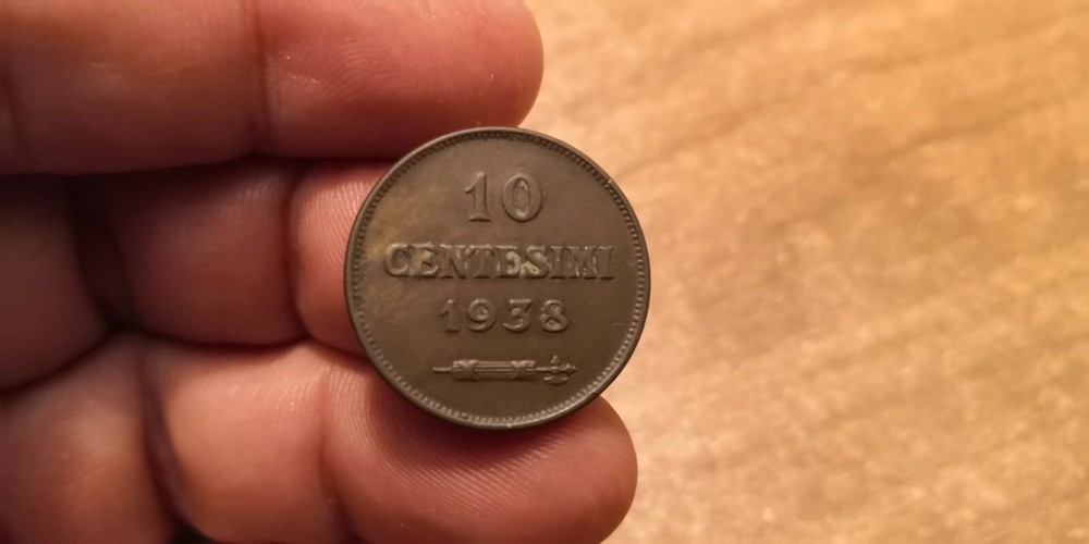 10 Centesimi 1938, San Marino, Ref. 1304