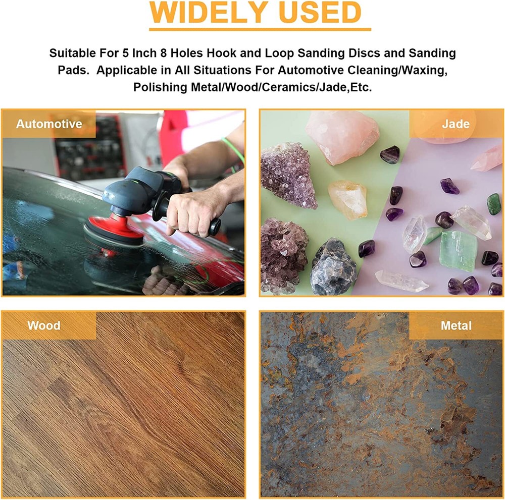 6" Hook Loop Soft Sponge Cushion Interface Buffer Pad Soft Density Sanding Pad