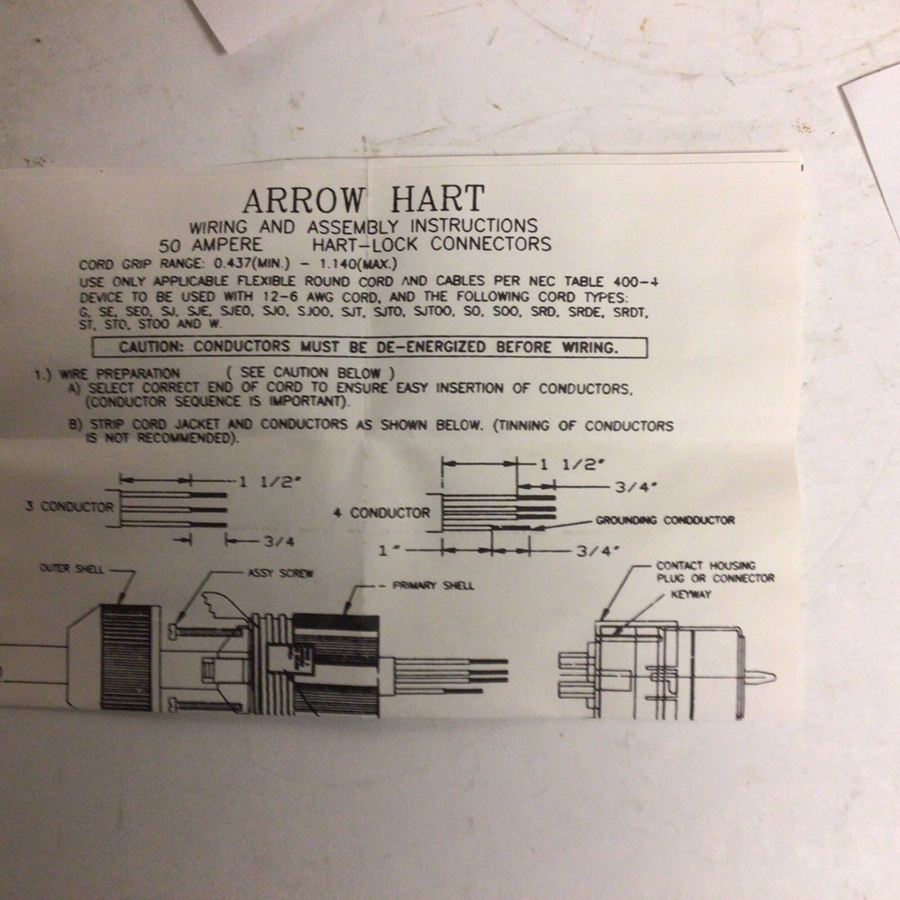Arrow Hart Autogrip Connector 3762N