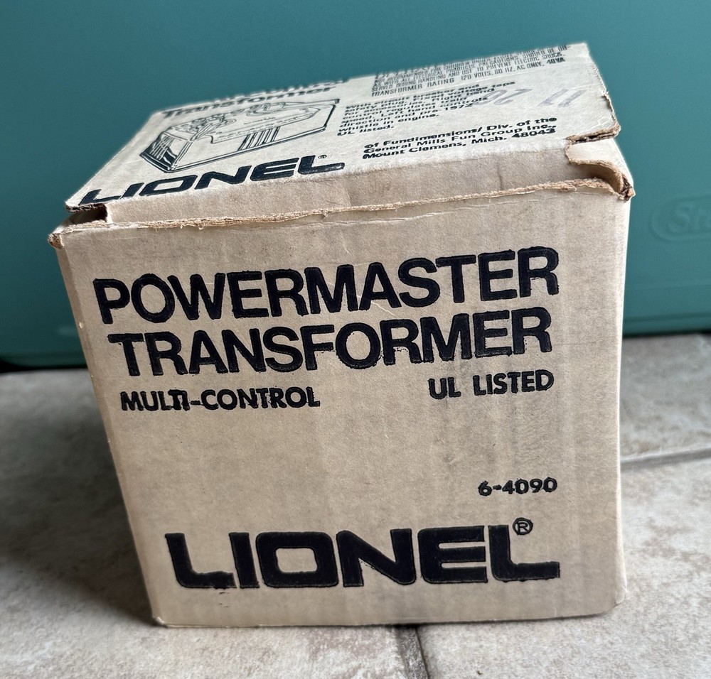 Lionel PowerMaster Transformer Type 4090 40VA Multi-Control – Tested w/ Box