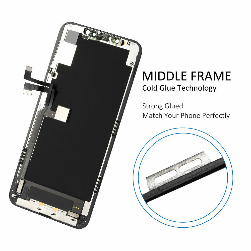 New For iPhone 11 Pro Max Soft OLED Display Touch Screen Digitizer Replacement