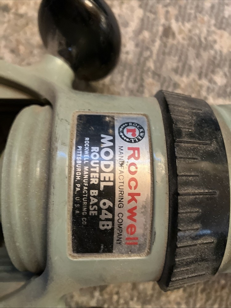 Vintage Rockwell 64 Router W/Edge Guide TESTED