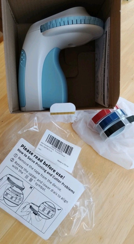 Phomemo E975 Embossing Label Maker Machine with 3 Tapes