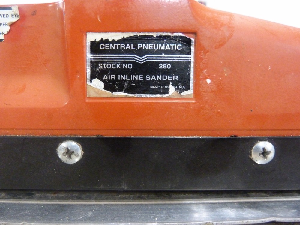 Central Pneumatic Air Inline Sander#280 Tested /Works