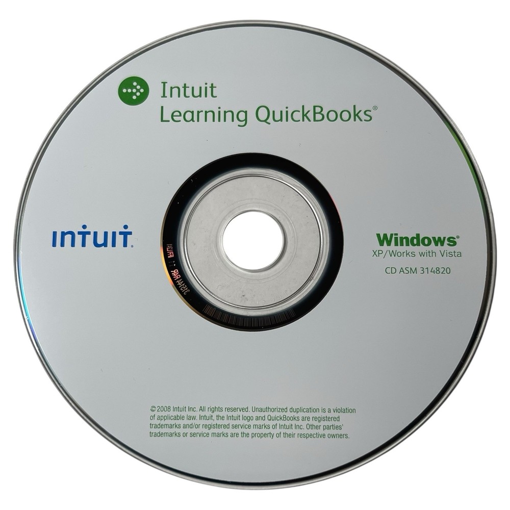 Intuit Learning QuickBooks Pro Premier 2009 Accounting Software CD For Windows