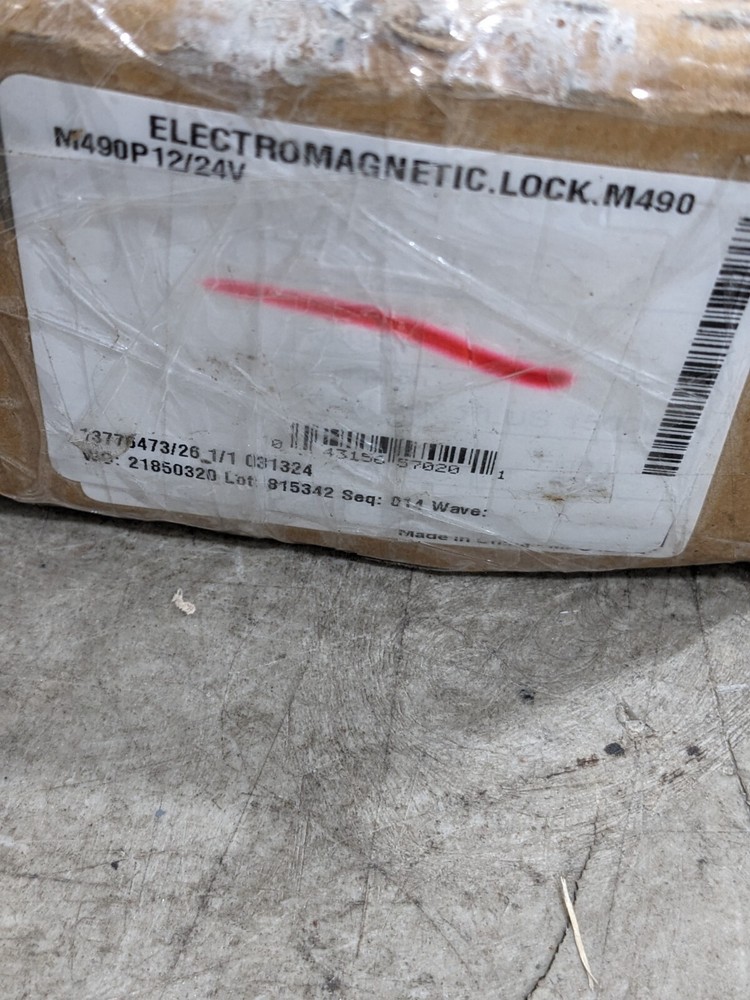 Schlage 12/12V Electromagnetic Lock MISSING SOME HARDWARE M490P