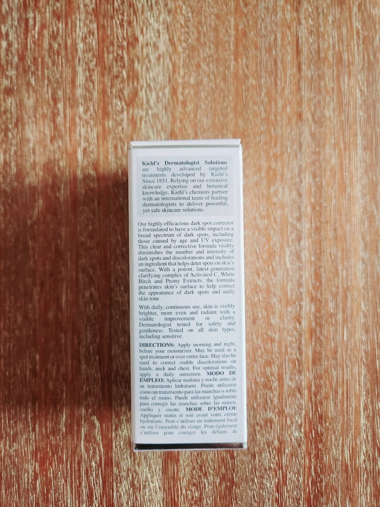 NEW Kiehl's Clearly Corrective Dark Spot Solution (1.7oz / 50mL) Complexion