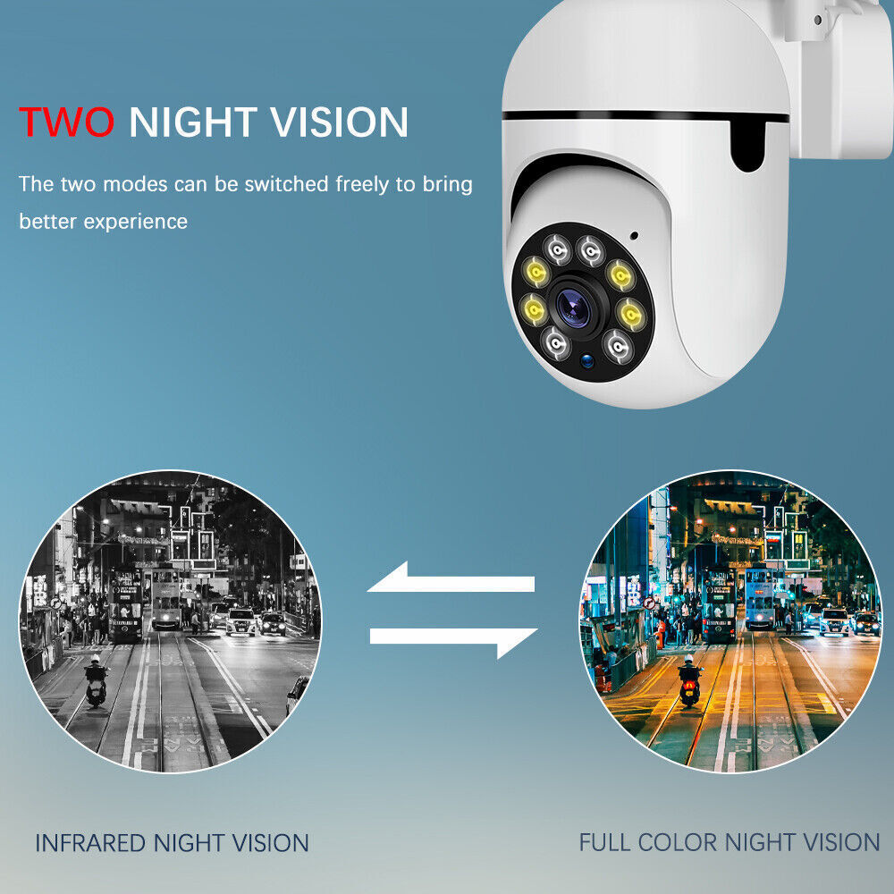 2-Pack Wireless 5G WiFi Security Camera System Smart Outdoor Night Vision 1080P