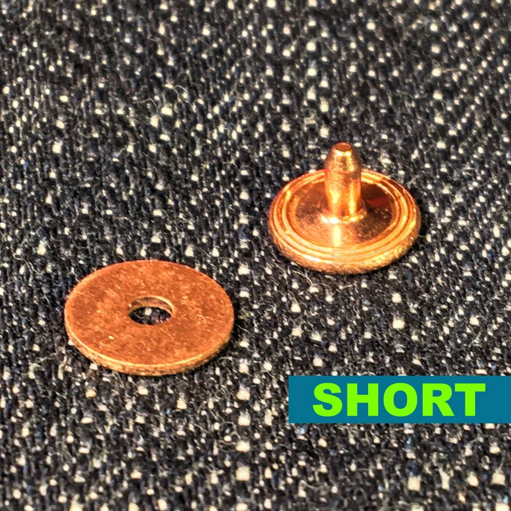 Short Jean Rivet (9.5mm) — Copper