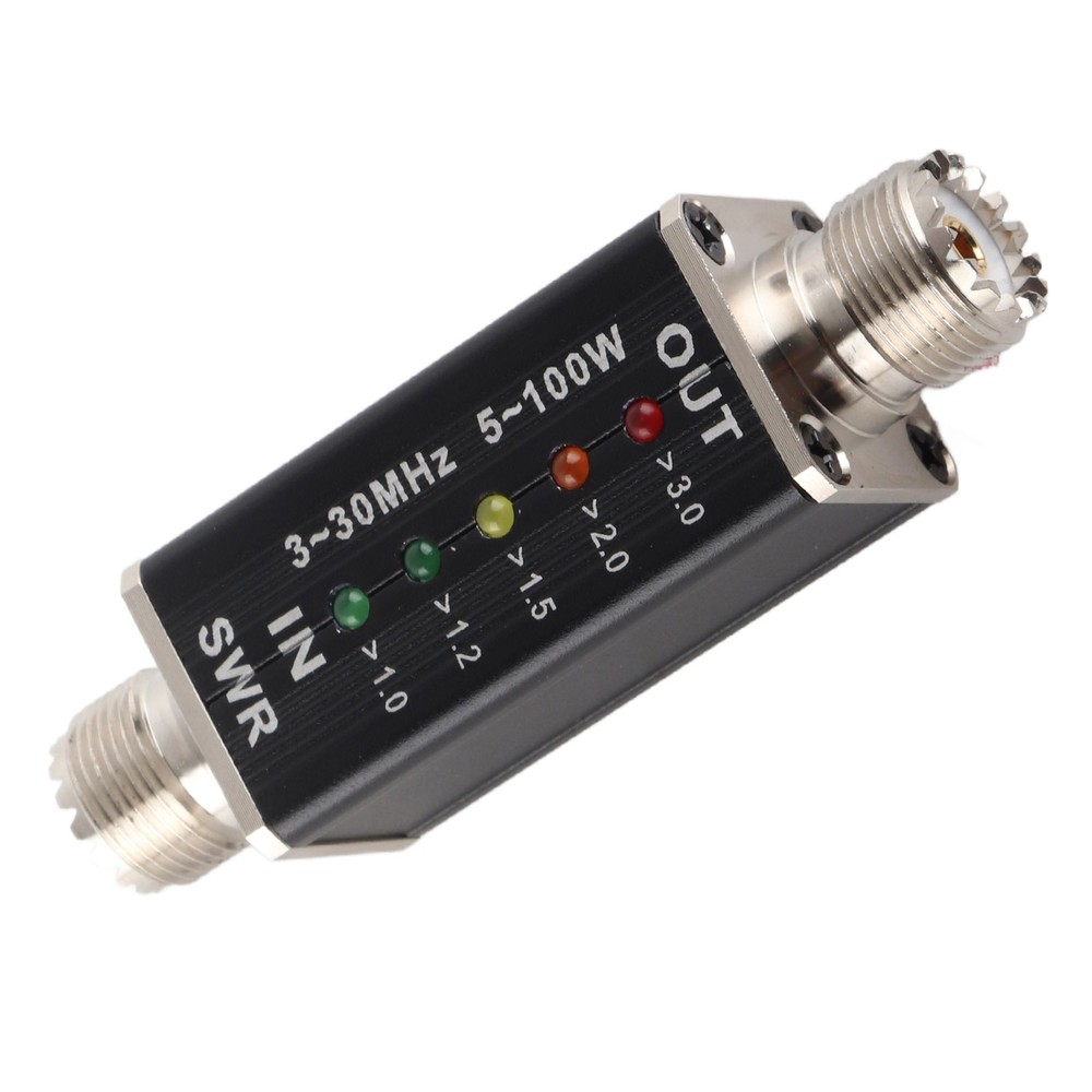 5‑100W Standing Wave Meter Mini Shortwave LED Indicator SWR Meter For Antenna