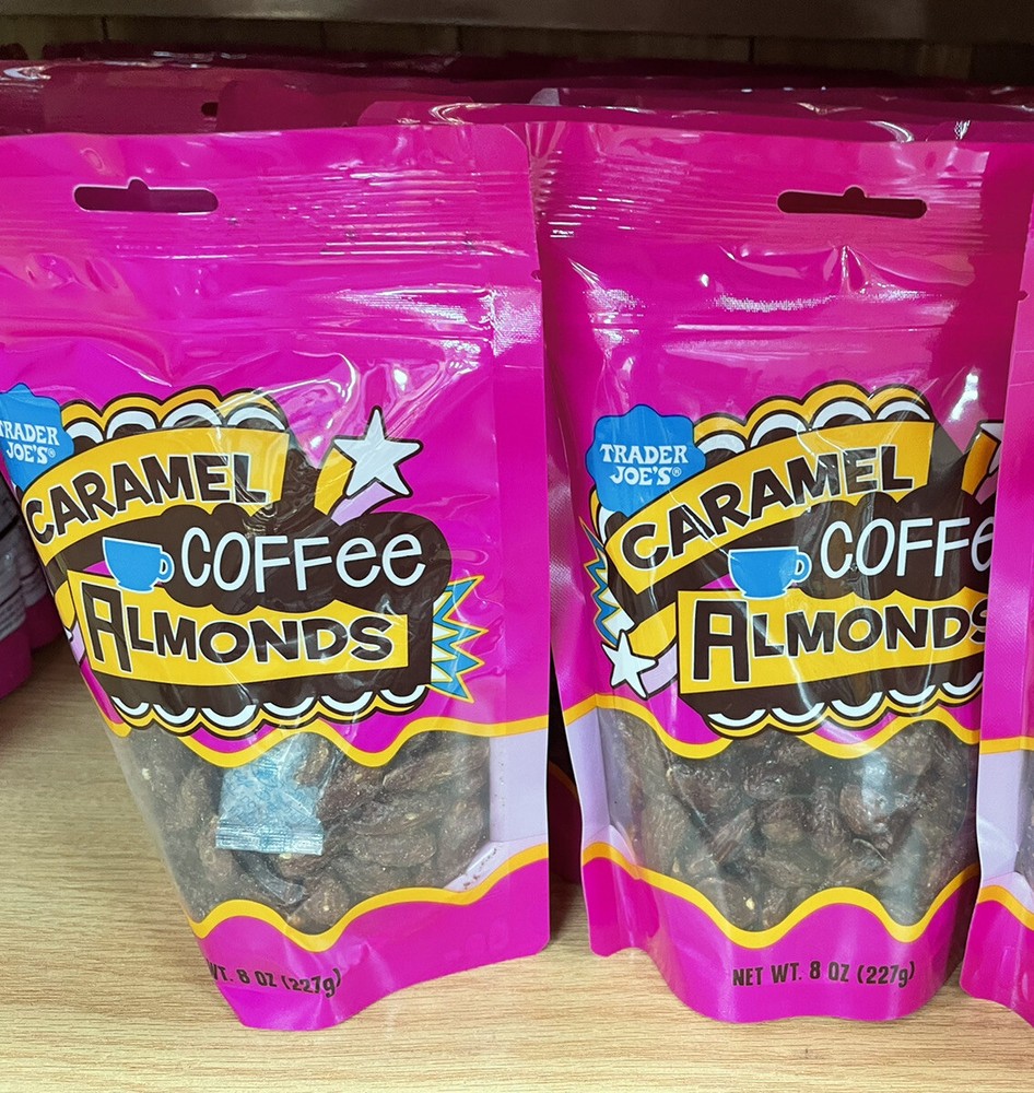 2 Pack Trader Joe’s Caramel Coffee Almonds