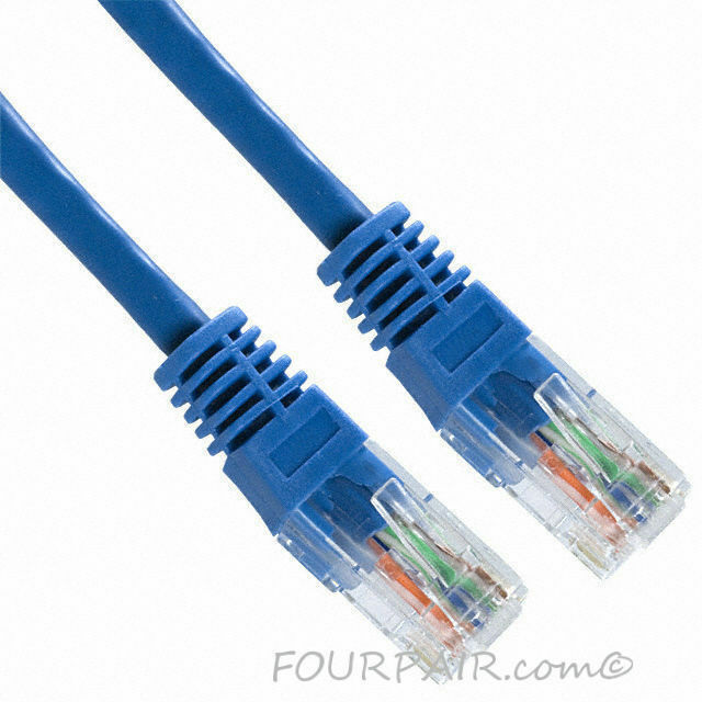 3 Pack Lot - 3ft CAT6A Ethernet Network LAN Router Patch Cable Cord Wire Blue