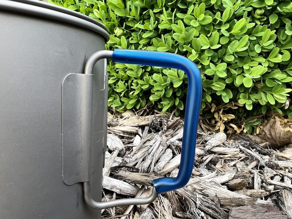 Titanium Pot Silicone Handle Modification (Blue)
