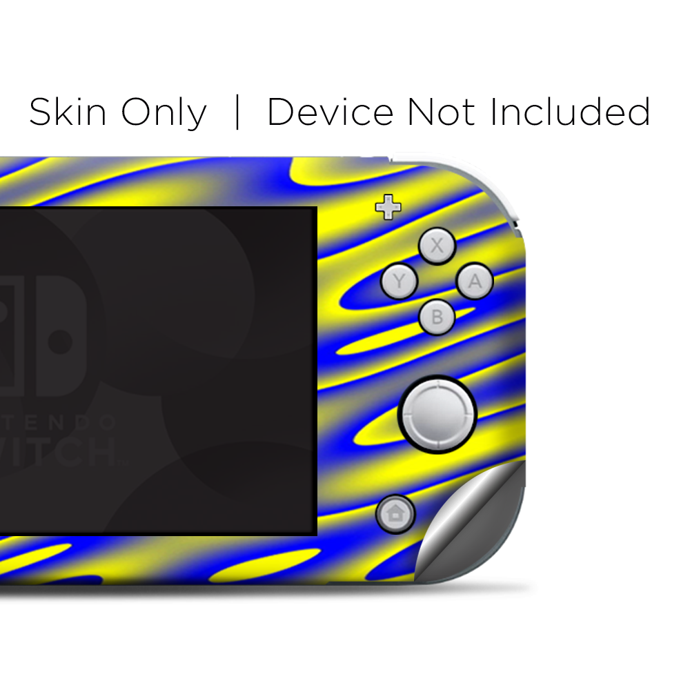 Skins Decals wrap for Nintendo Switch Lite - Neon Blue Yellow trippy
