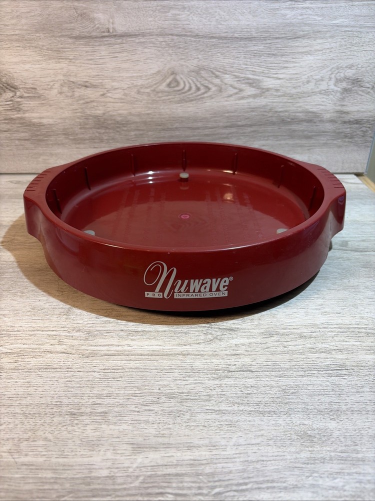 NuWave Pro Infrared Oven Replacement Parts Bottom Base Pan /Drip Tray RED