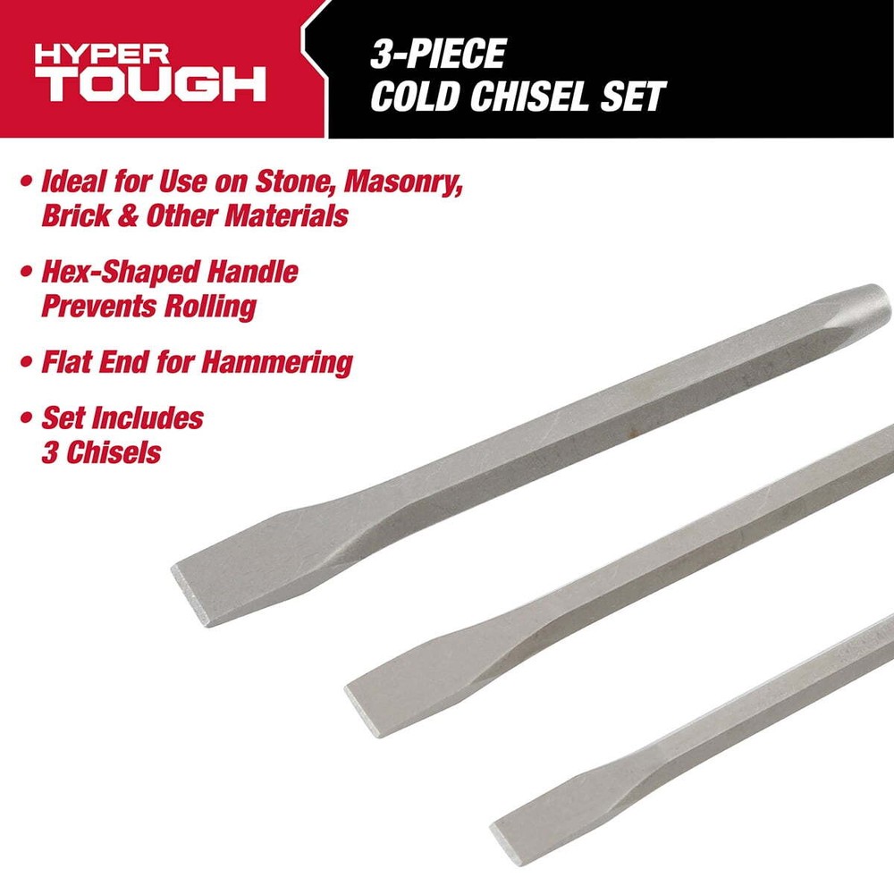 3-Piece Heavy Duty Cold Chisel Set, 4031