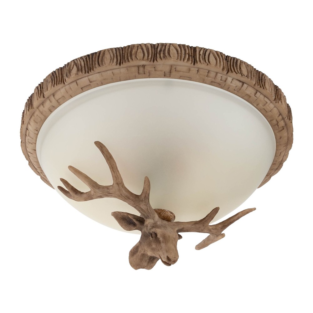 Ceiling Light, Flush Mount Lighting Fixture, 3-Light Ceiling Light Light Brown