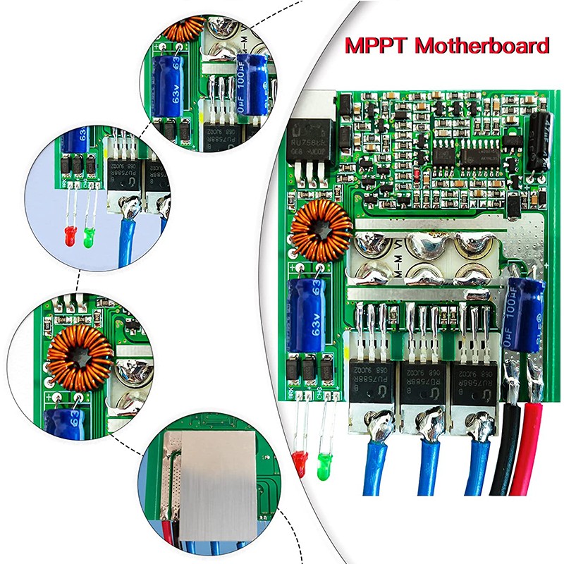 3000W MPPT Charge Controller Wind Turbine Generator 12V 24V 48V Regulator Boost