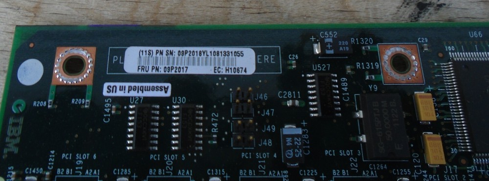 IBM Motherboard 09P2017 RS6000 System server Board w/RAM