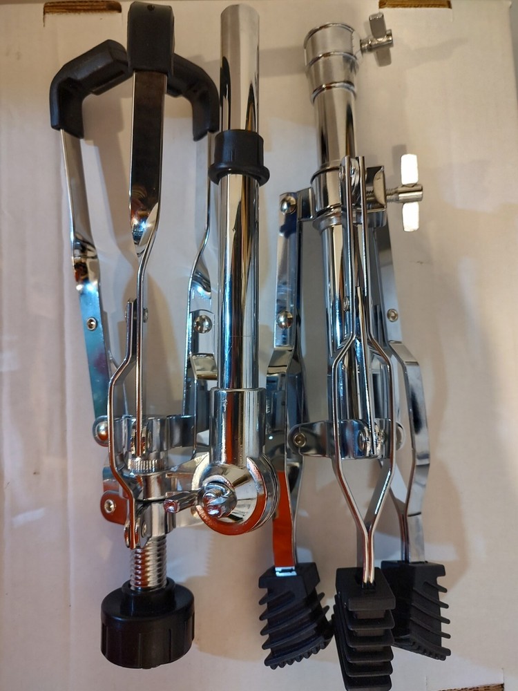 New Silver Snare Drum Stand - Heavy Duty Hardware Percussion