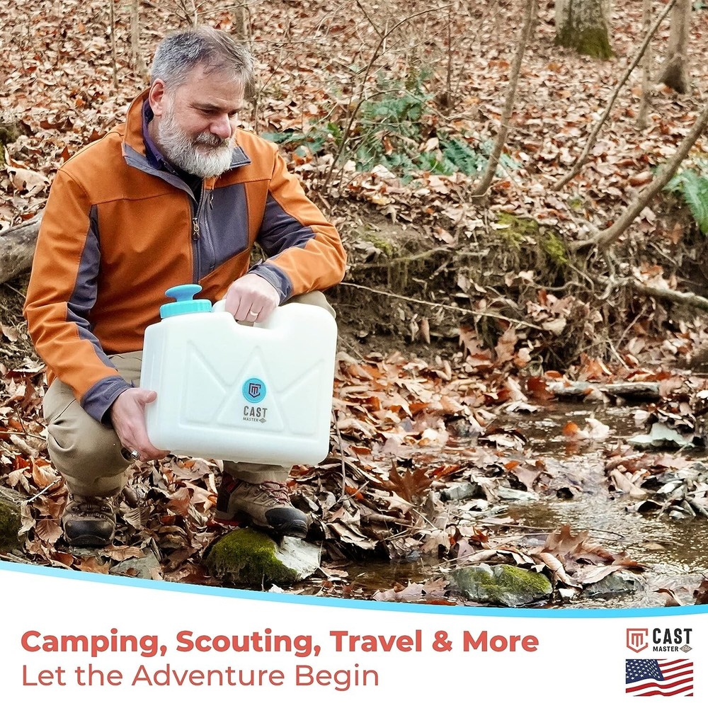 Cast Master Elite Jerrycan Vesi Portable Jerry Can with Pump and Water Filter
