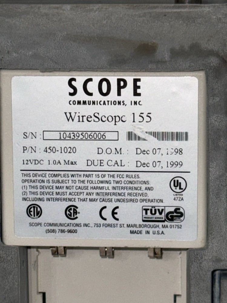 "LOT OF 4" SCOPE COMMUNICATIONS DUAL REMOTE 155 TESTING DEVICE