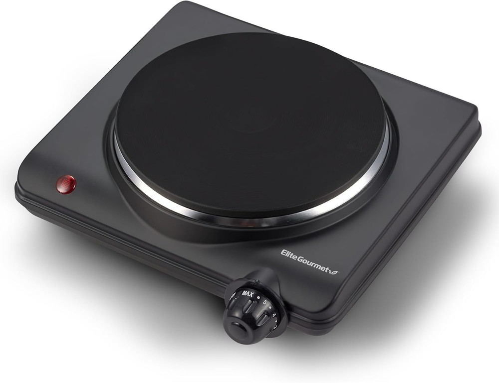Versatile Electric Hot Plate: 1000W Compact Burner with Programmable Controls