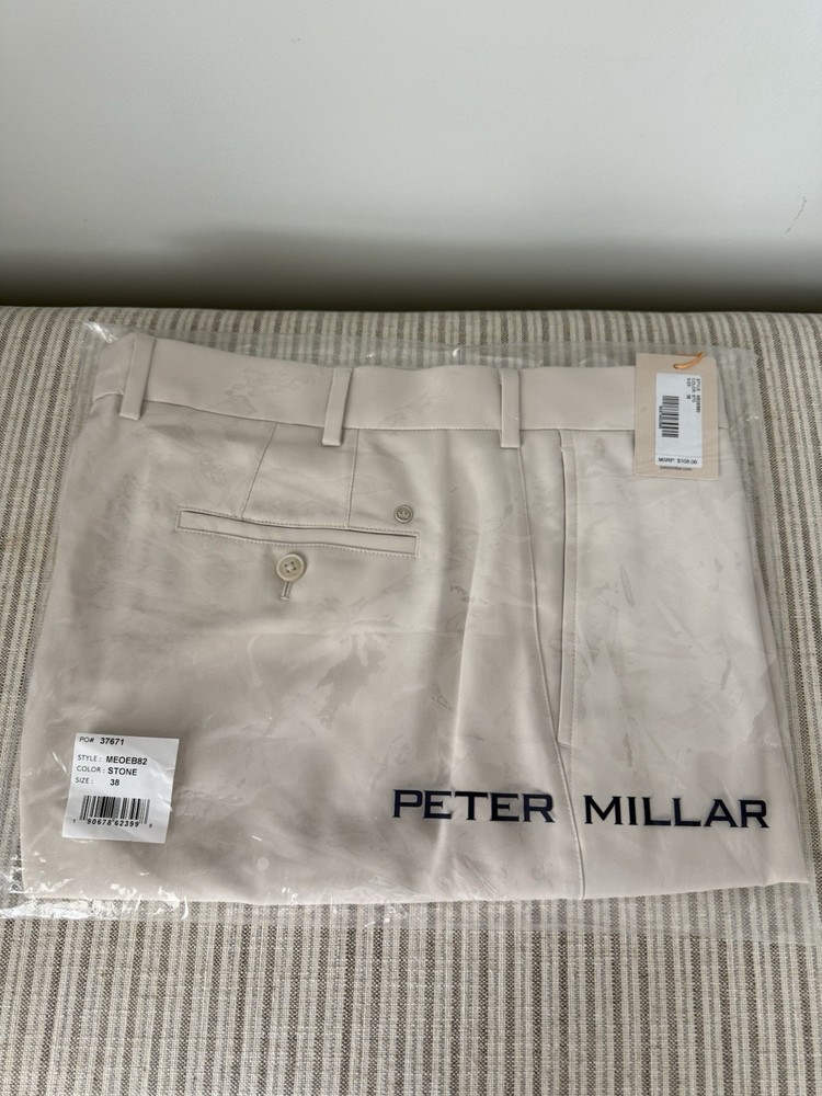 Peter Millar Salem Performance Short, 38” Stone $108