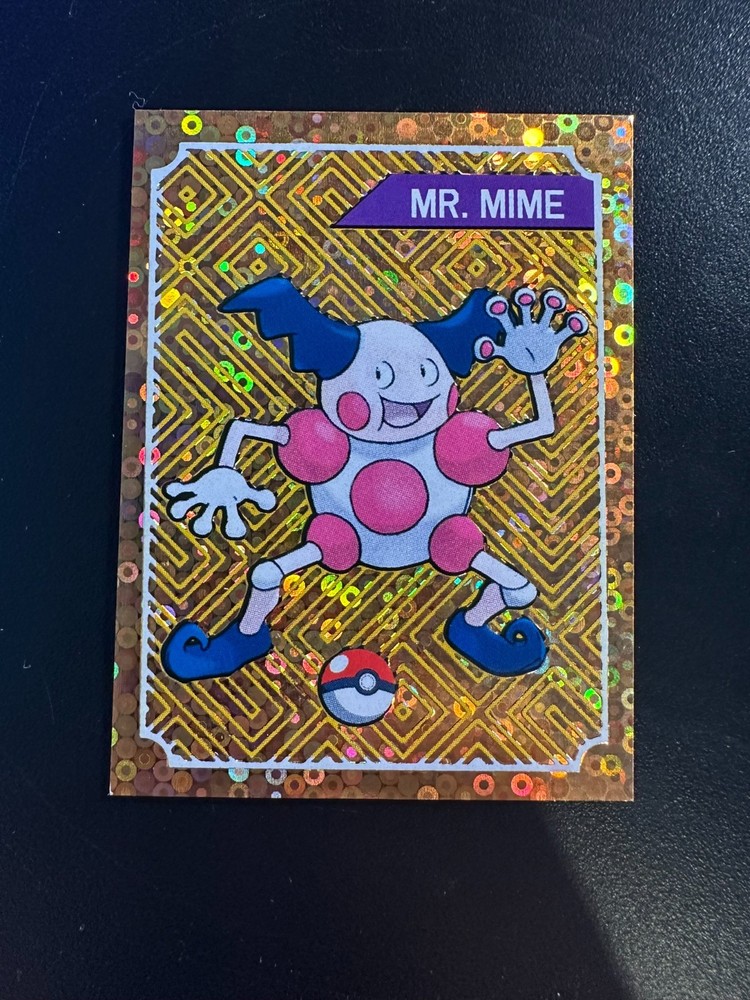 1995 last evolution stickers Gold Mr. Mime