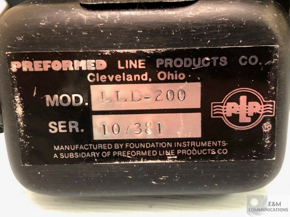 LLD-200 PERFORMED LINE PRODUCTS FIBERLIGN FINGER SPLICER A
