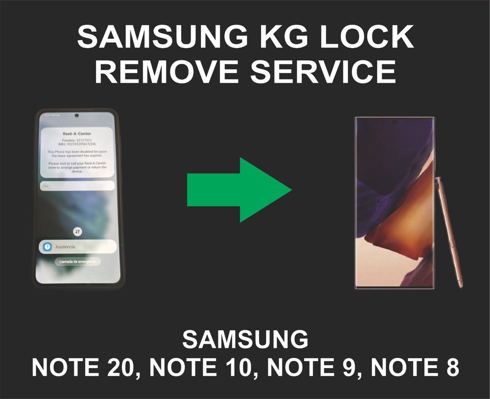 Device KG, Knox Unlock, Note 20, Note 10, Note 9, Note 8