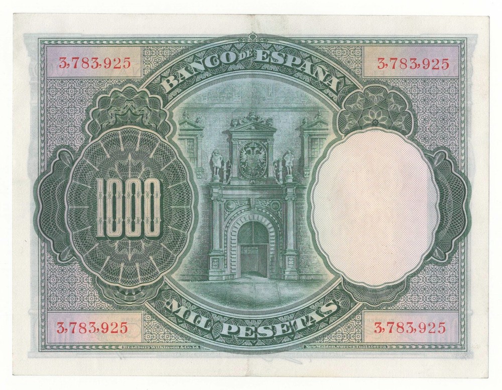Spain 1000 pesetas 1925