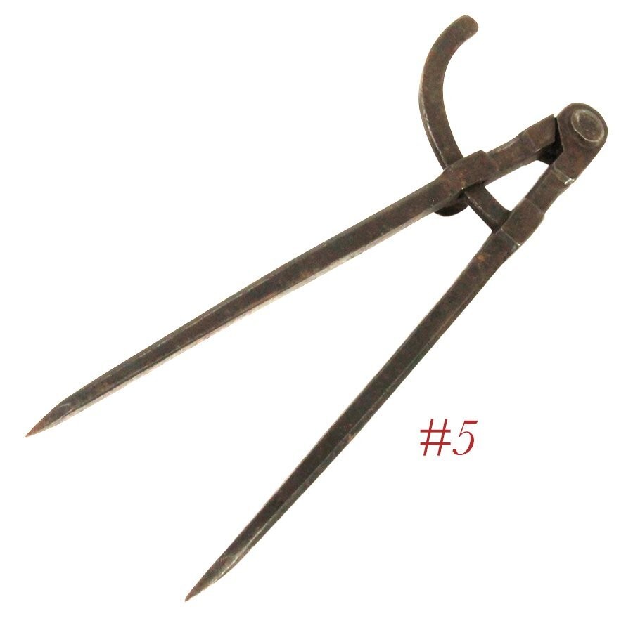 wrought iron LARGE BLACKSMITH CALIPER DIVIDER TOOLS thick heavy metal
