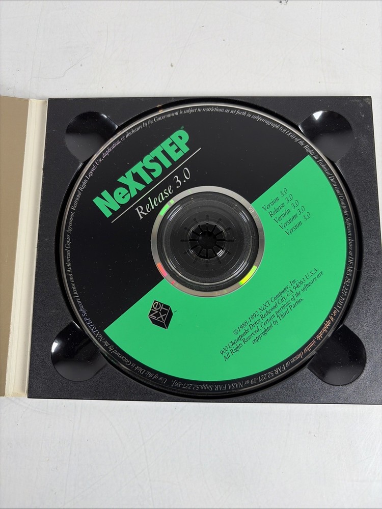 NeXTSTEP 3.0 User 68K Operating System Developer tools Worlds 1st Software CD