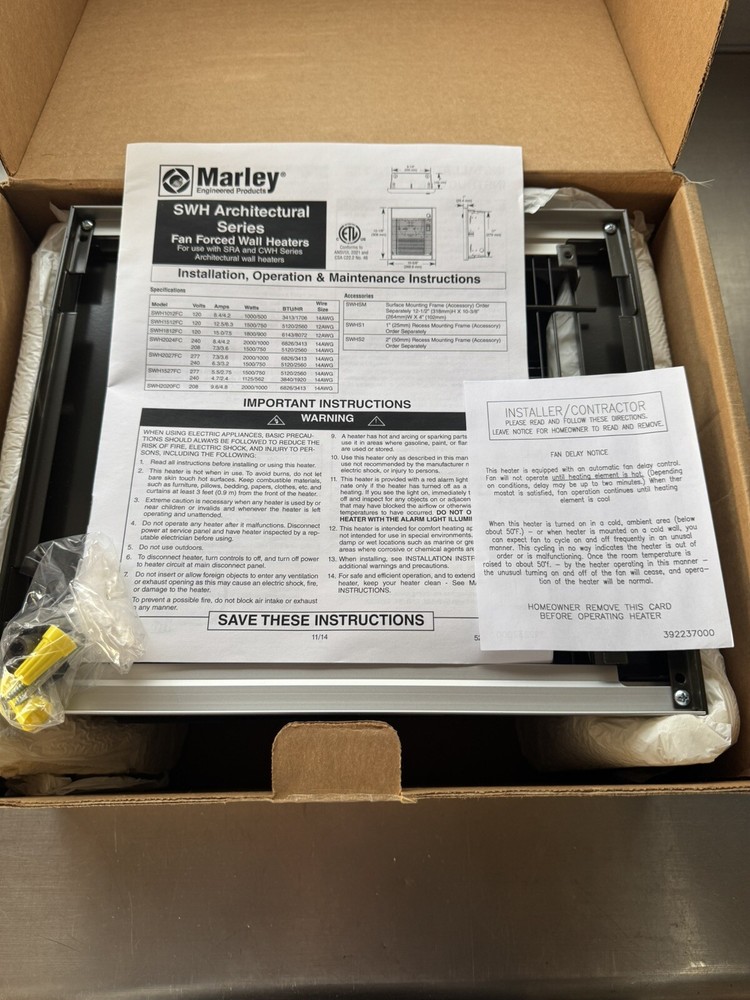 Marley SWH2027FC Wall Heater