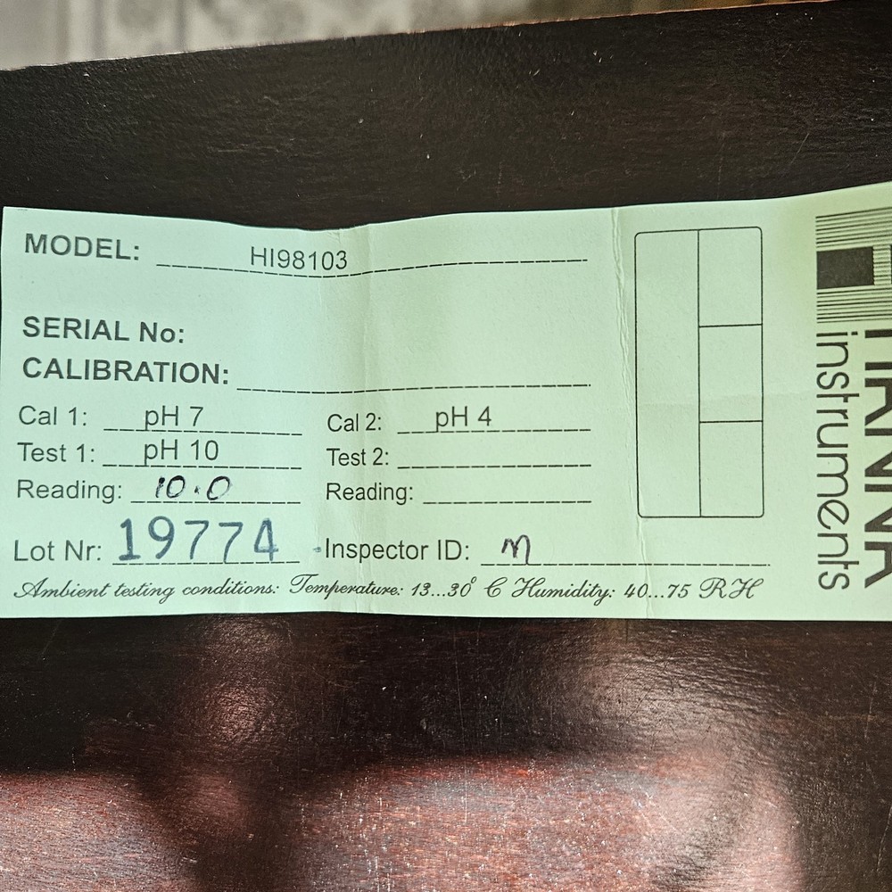 Hanna Instruments Checker Pocket Sized PH Meter Model 98103 - Tested Working