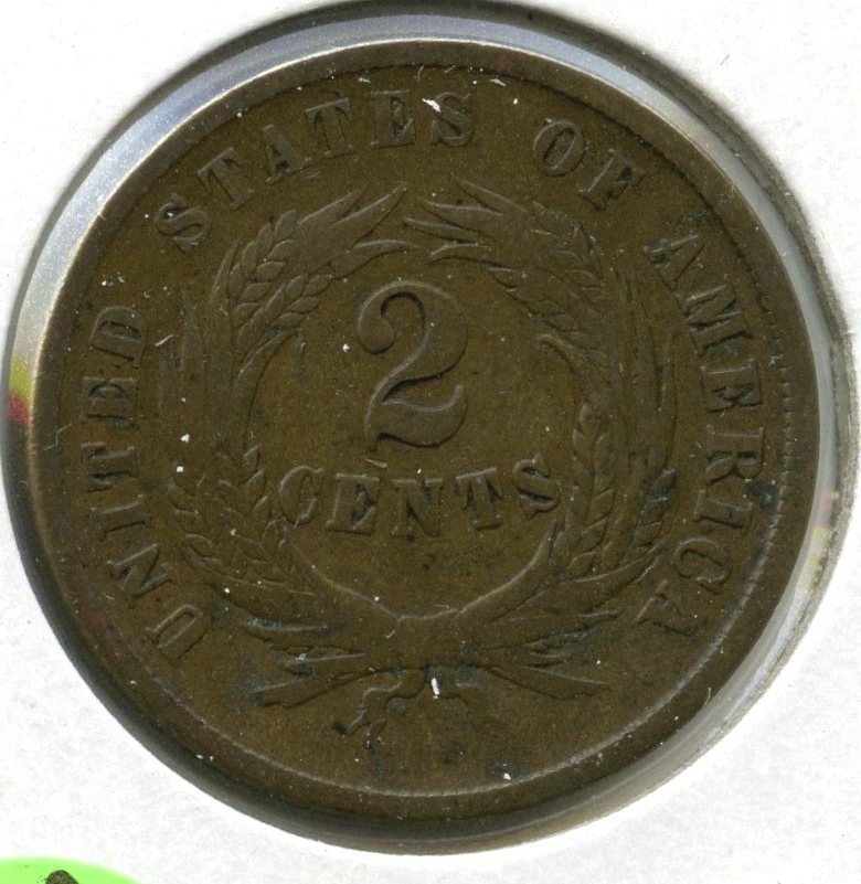1865 2-Cent Coin - Two Cents - Q466