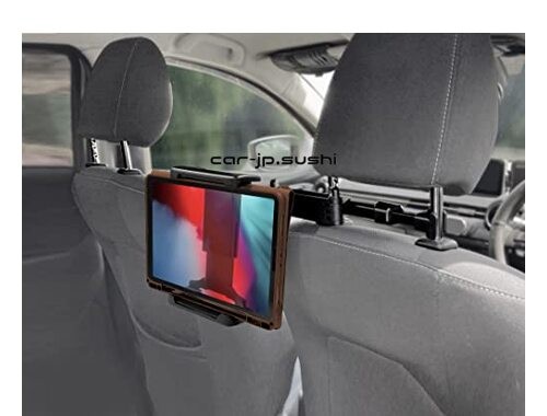 Kashimura Notebook-compatible Headrest-mounted Tablet Holder NAT-88 Black