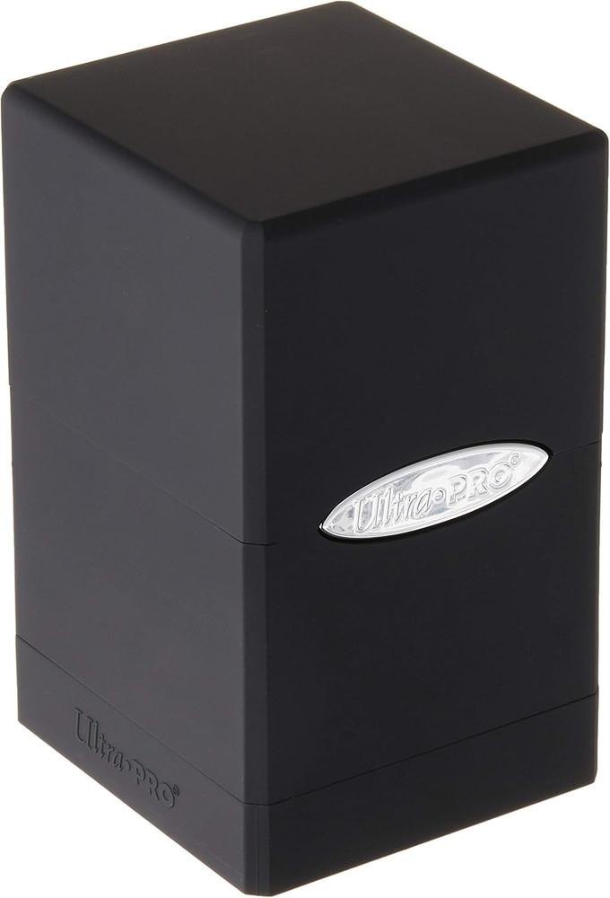 Satin Tower Deck Box | Black | 1-Pack