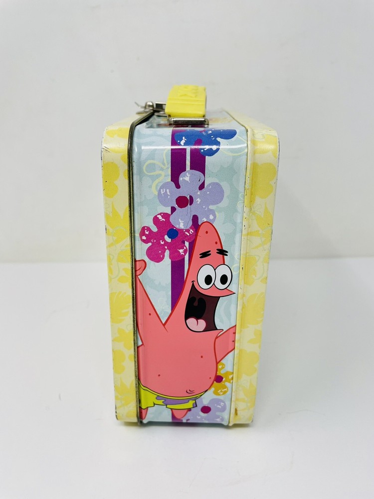 SpongeBob SquarePants and Patrick Tin Box Lunchbox 2007 Nickelodeon EMBOSSED