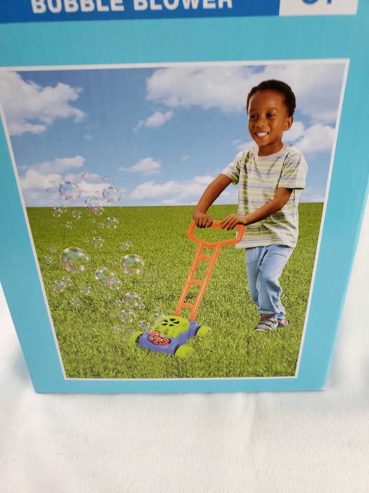 Bubble Blowing Lawn Mower with Bubble Solution Included NEW Free Shipping
