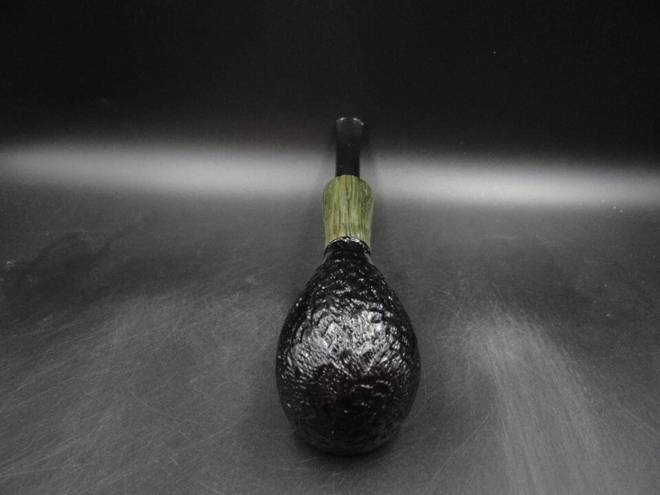 TURKIEWICZ BLACK OAK (MORTA) HAND MADE RHODESIAN PIPE 9U
