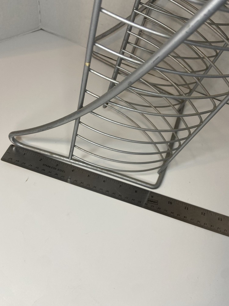 Large Metal Wire Compact Disc CD Shelf Organizer Storage 32 Inch