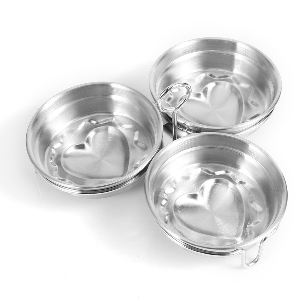 DIY Heart Shape Egg Poacher Cooking Tool For Kitchen